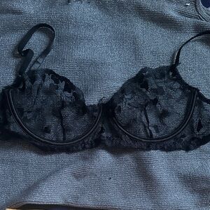 Forplay Black Lace Bra